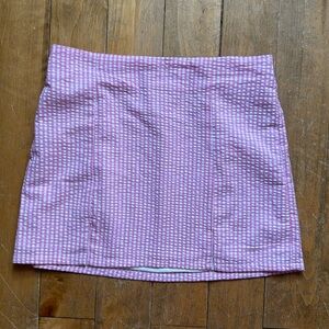 No Boundaries Pink and White Gingham Mini Skirt Medium NWOT